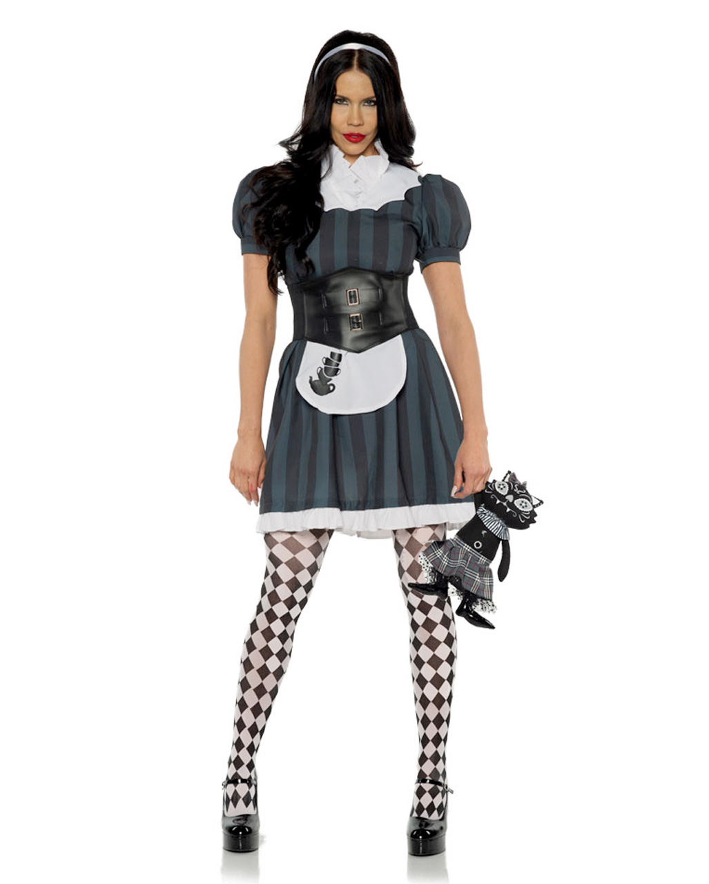 Black Roses Ladies Fancy Dress Gothic Halloween Adults Costume Corpse Bride 