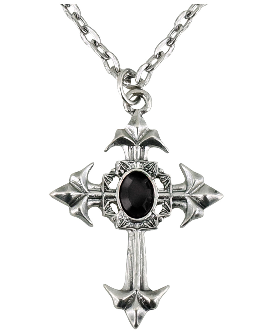 Gothic Necklace With Celtic Cross Pendant Black Costume jewelry ...