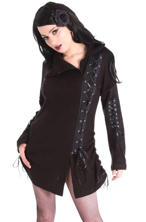 Gothic Cardigan With Lacing -Gothic clothes and punkfashion from the ...