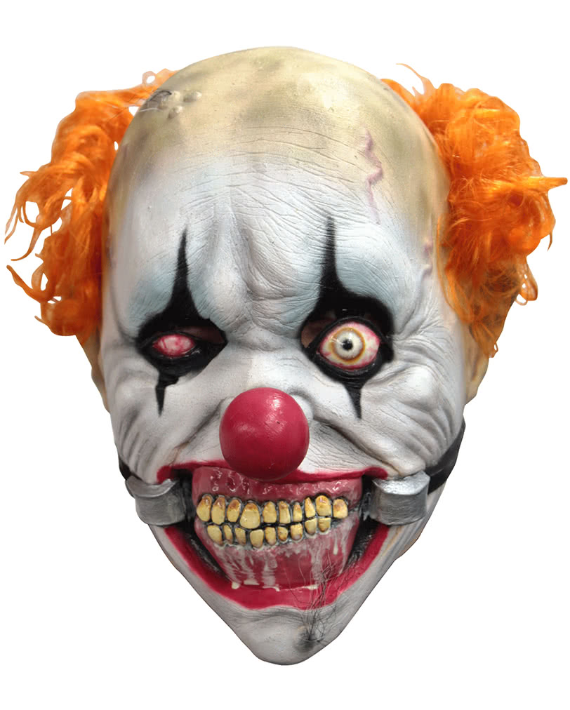 Deluxe Zombie Clown Chinless Halloween Latex Horror Kostüm Maske Mit Kinnriemen