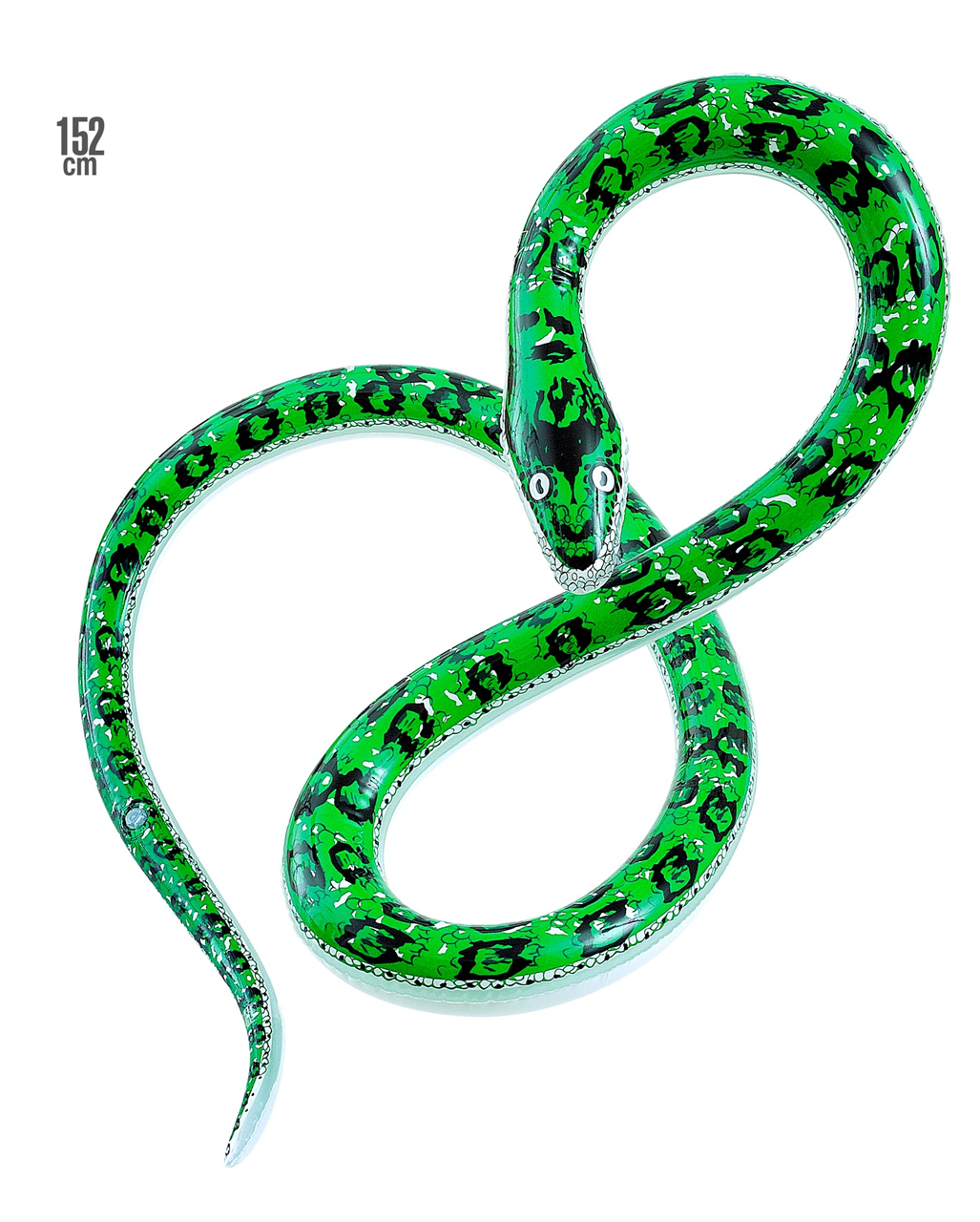 Aufblasbare Dschungel Schlange 152cm - Party Deko Für Karneval & Fasching