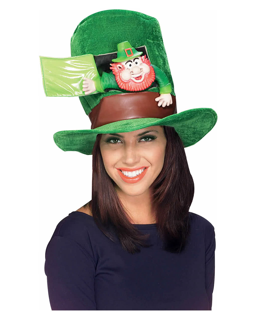 Green Leprechaun Hat | Irish cylinder | Green head cover ...