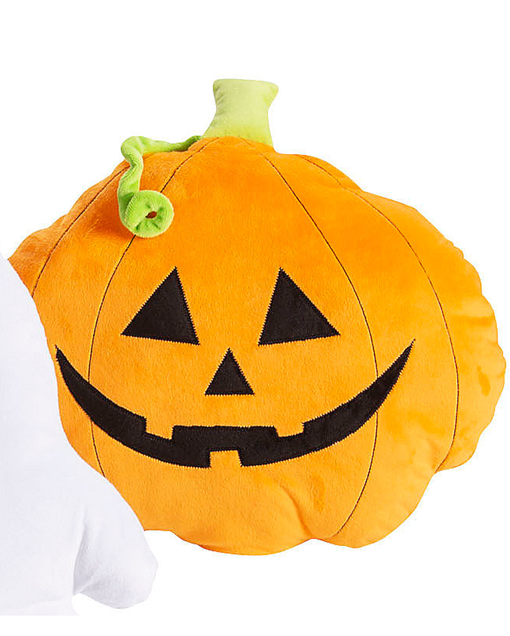 Halloween Kürbis Kissen - Weiches Plüschkissen 20cm Für Herbst Deko