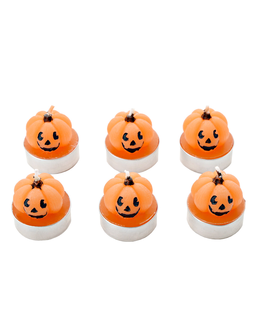 12 LED Kerzen Halloween Set – Flackernde Kürbis-Teelichter, Batteriebetrieben & Flammenlos