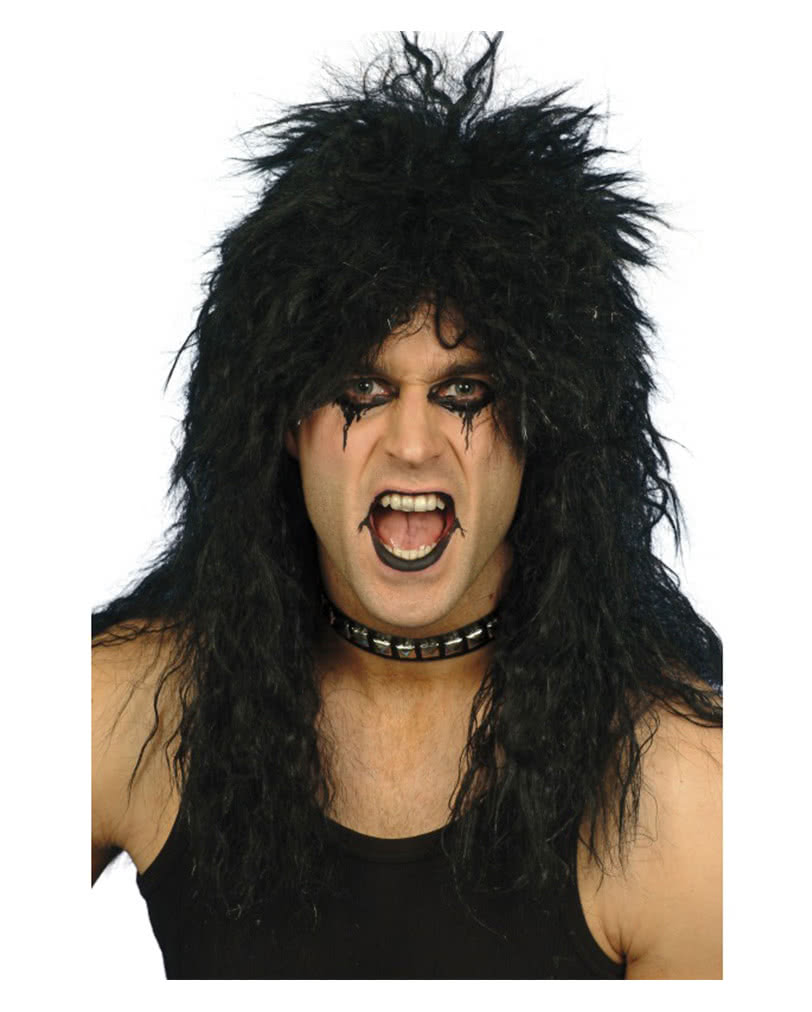 Hard Rocker Wig Black | Carnival wig for rock fans | Horror-Shop.com
