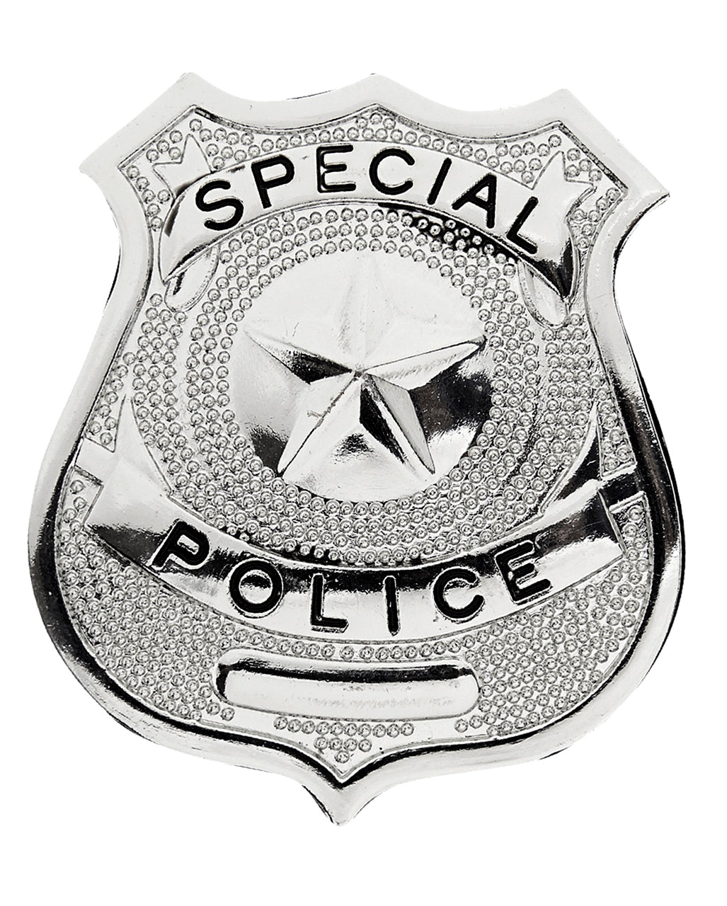 Lot De 2 Insignes De Policier En Métal – Badges Déguisement Cosplay Halloween, Couleur Or