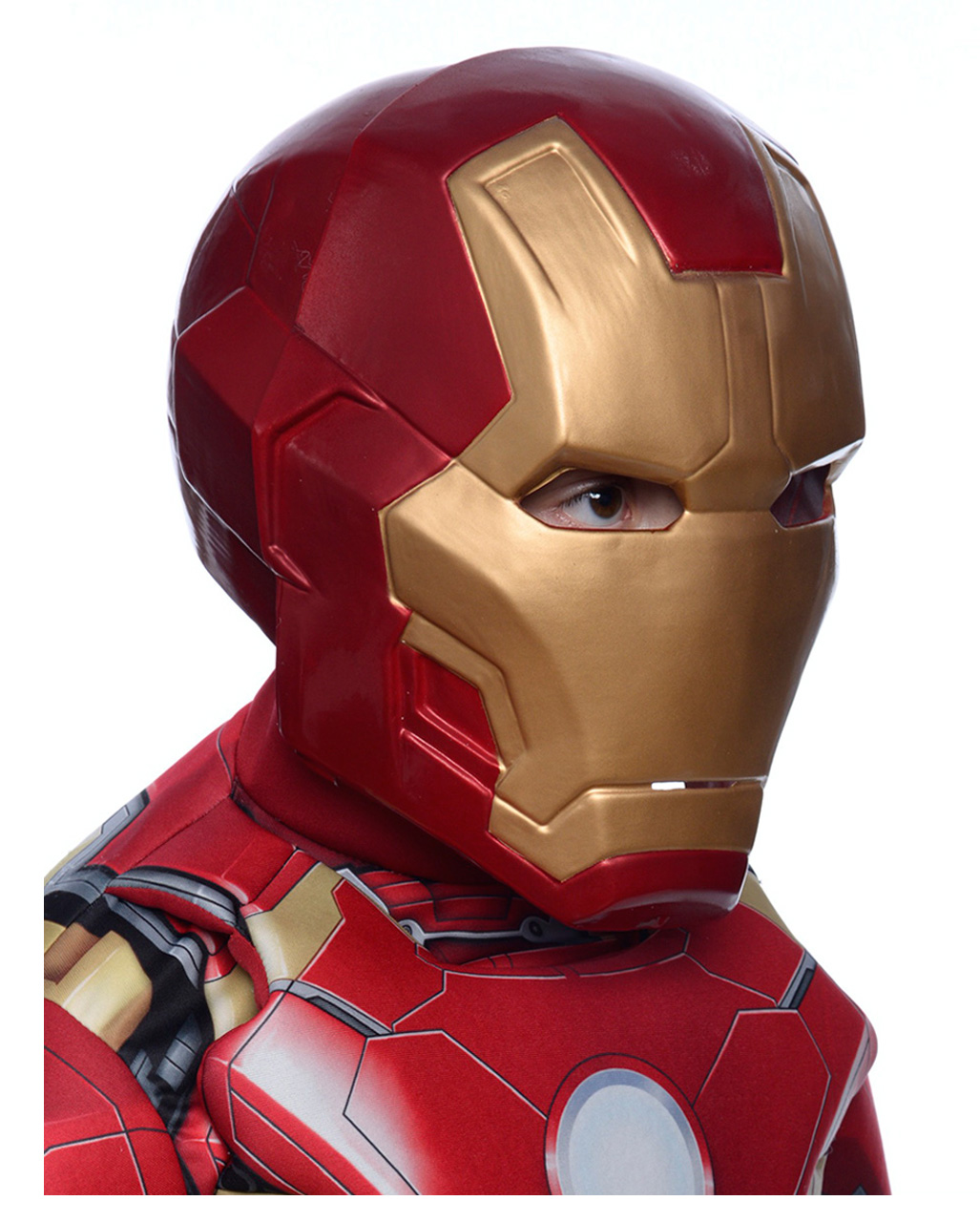 2-piece Iron Man Deluxe Child Mask for Halloween - horror-shop.com