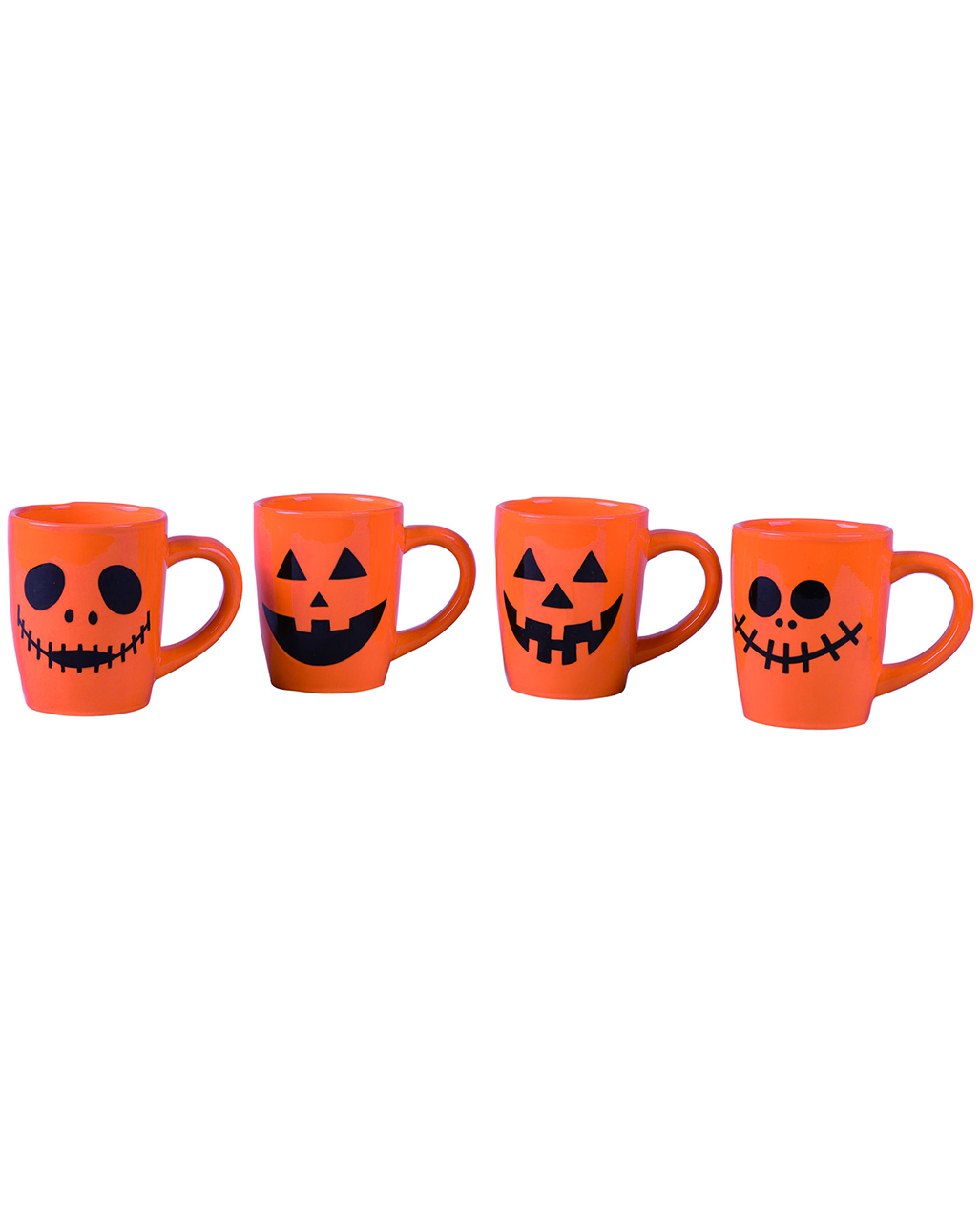 Jack O'Lantern Halloween Mug Set Of 4 as table decoration