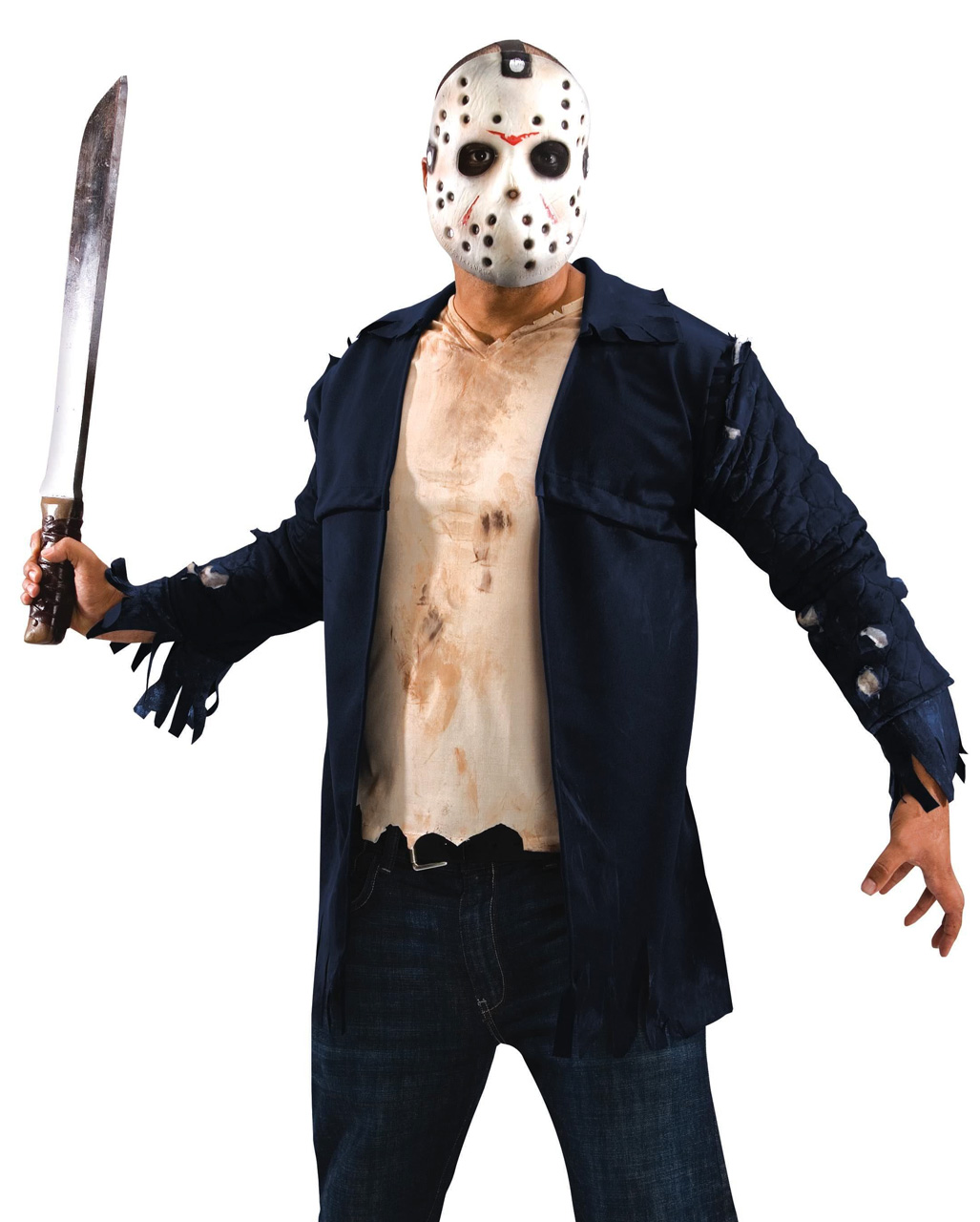 2 JASON VOORHEES HOCKEY MASKS Friday 13th Halloween Scary Killer Horror Costume 