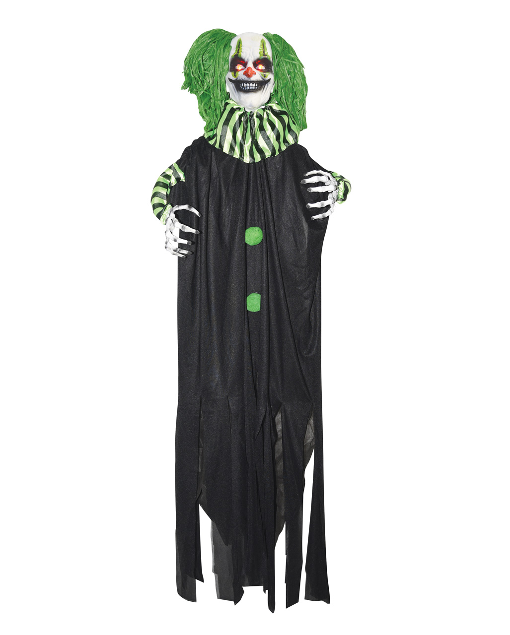Killer Clown With Green Hair & LED Eyes 🎃 | Horror-Shop.com
