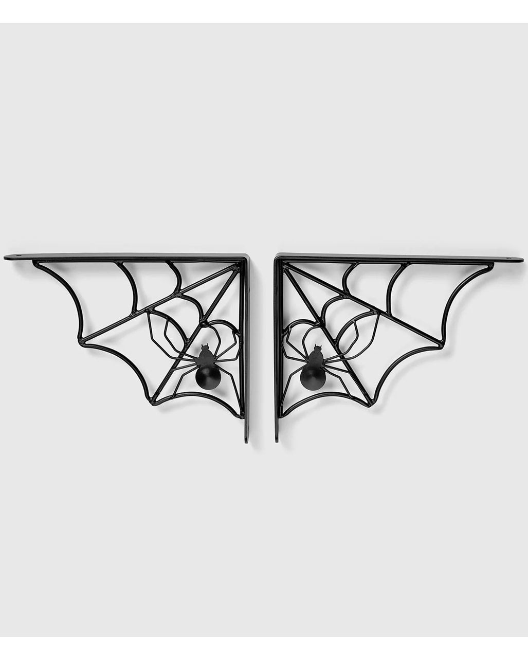 KILLSTAR Cobweb Shelf Bracket Set Of 2 ★ Gothic Homeware | Horror-Shop.com