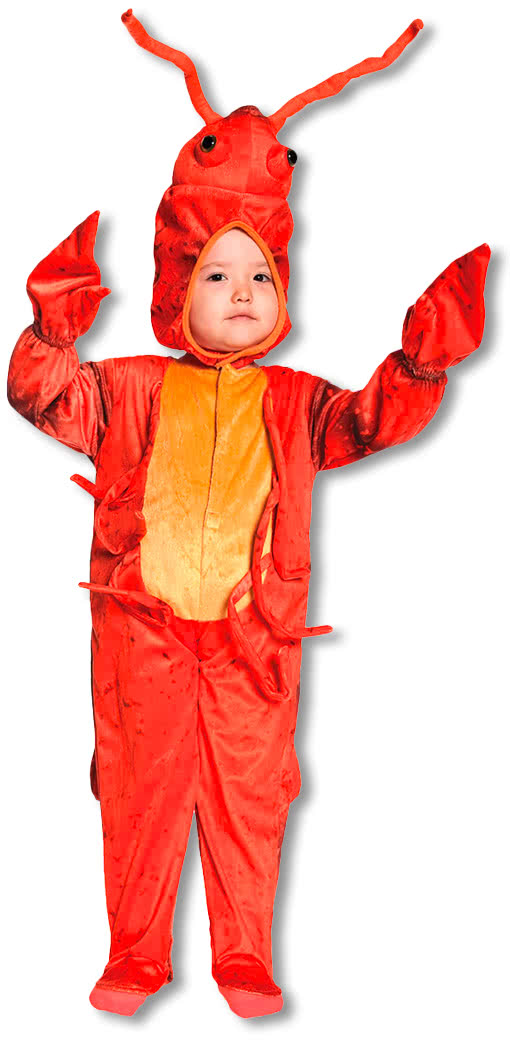 Little Lobster Kids Costume Medium Animal Outfits for Children Shrimp