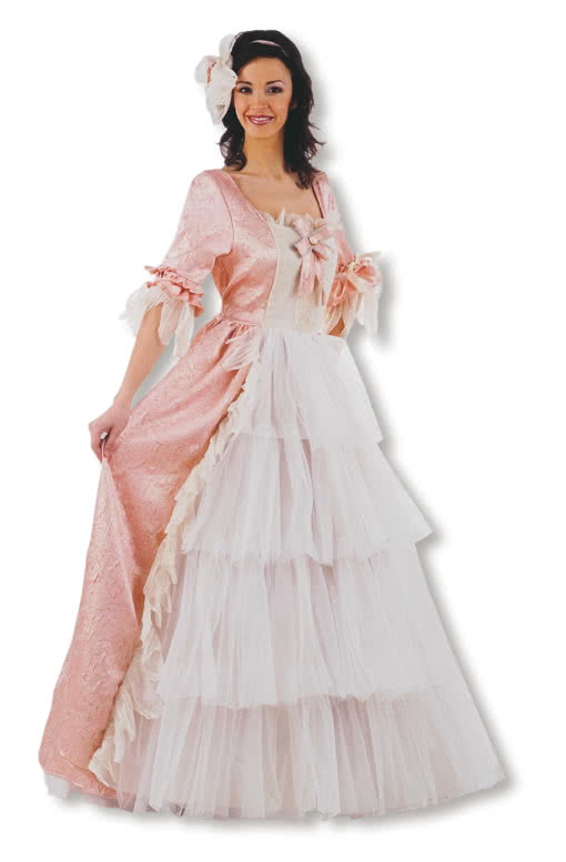old rose long gown