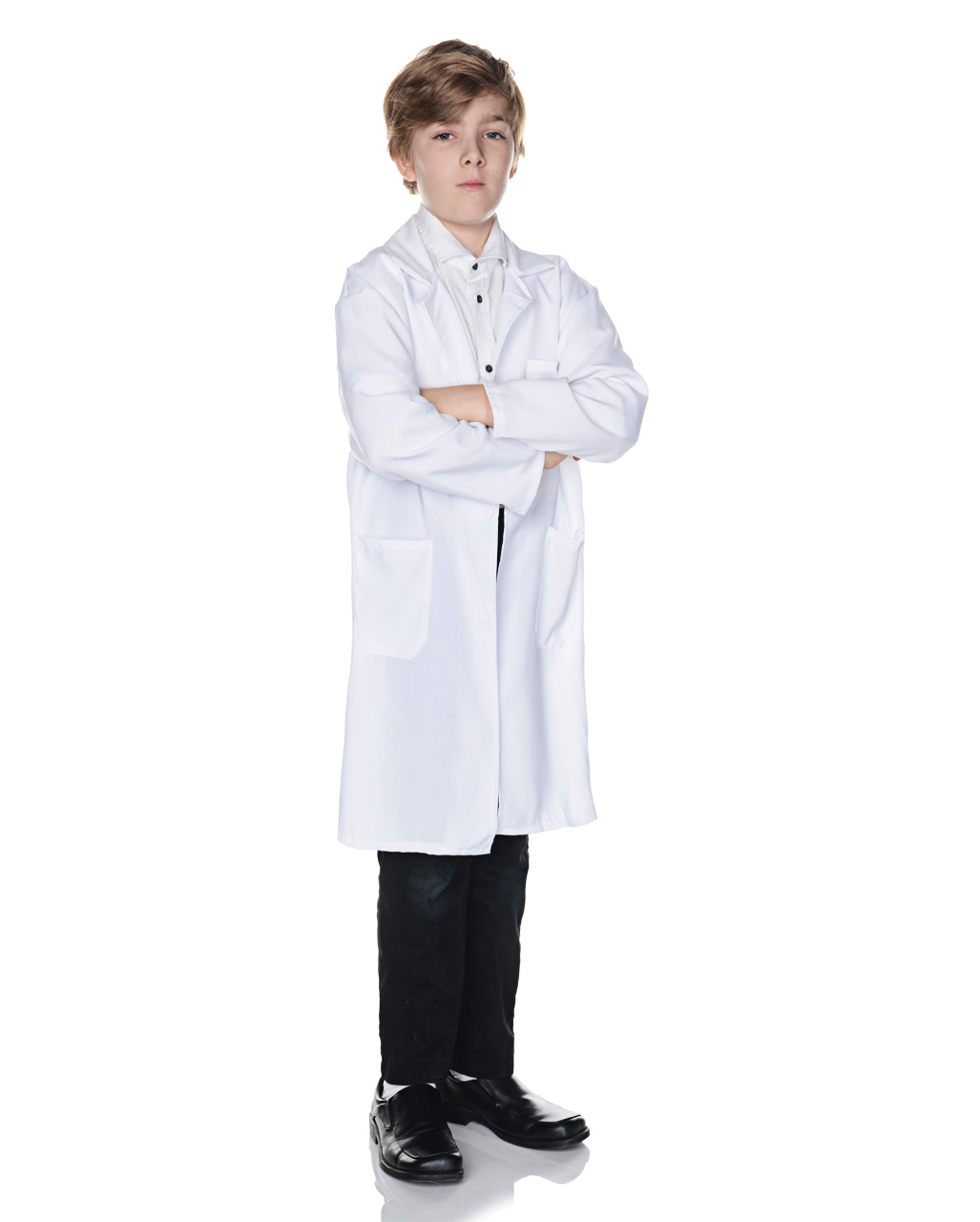 CHILDS DOCTOR LAB COAT SCIENTIST MEDICAL HOSPITAL EXPERIMENT FANCY DRESS COSTUME
