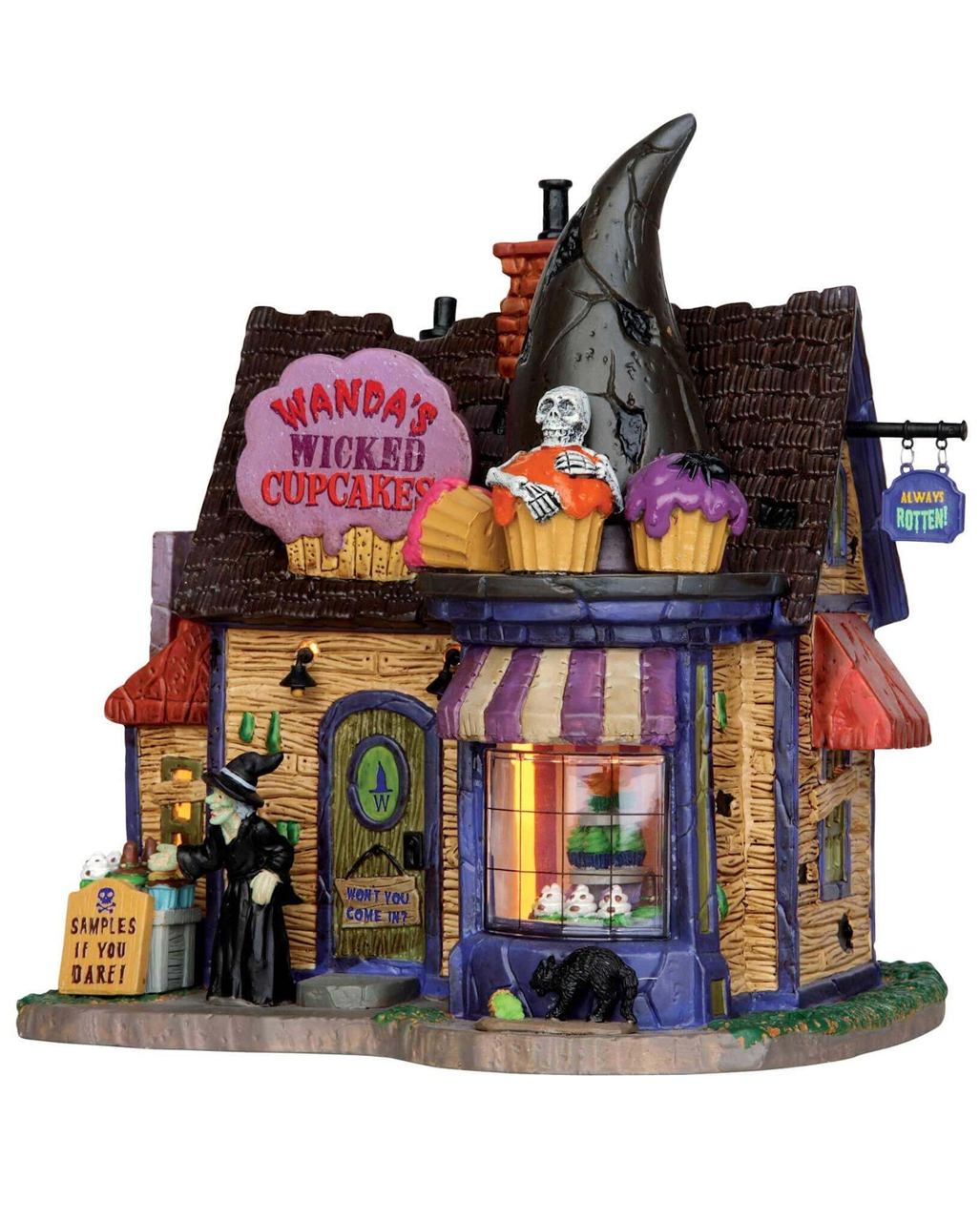 Lemax Spooky Town Wanda's Wicked Cupcakes Halloween Village