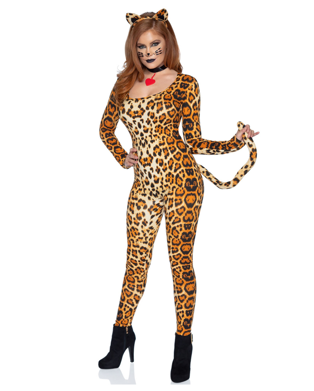 Fasching Karneval Party Süßes Leopard-Kostüm Hausanzug Leo-Muster lustiges Tier-Outfit Leoparden-Pyjama Sleepsuit Kapuze flauschig bequem Witziger Leoparden-Onesie Jumpsuit Cosplay Einteiler