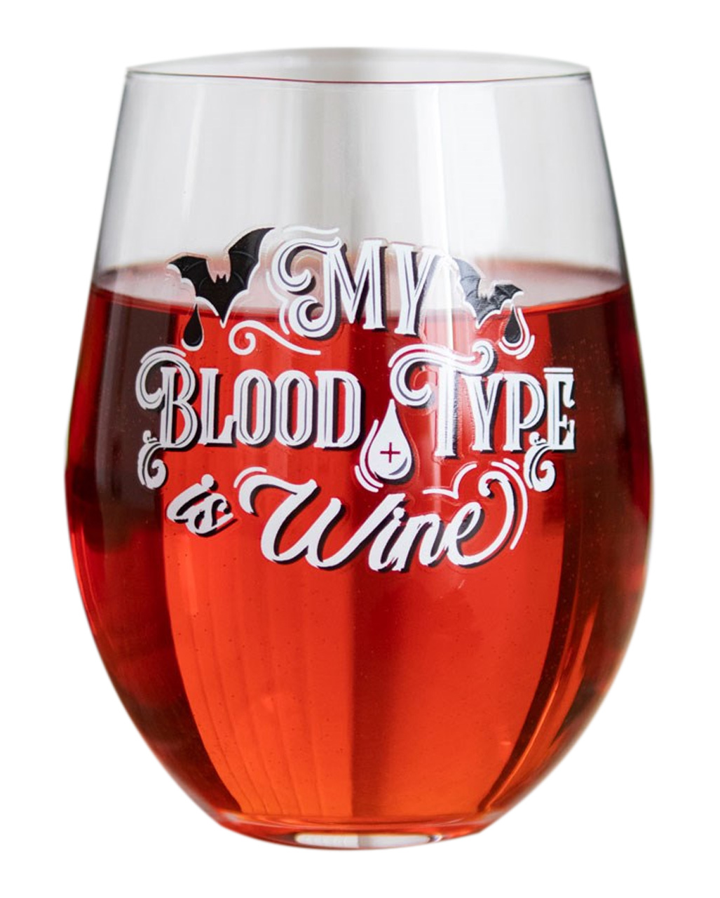 "My Blood Type Is Wine" Wine Glass order