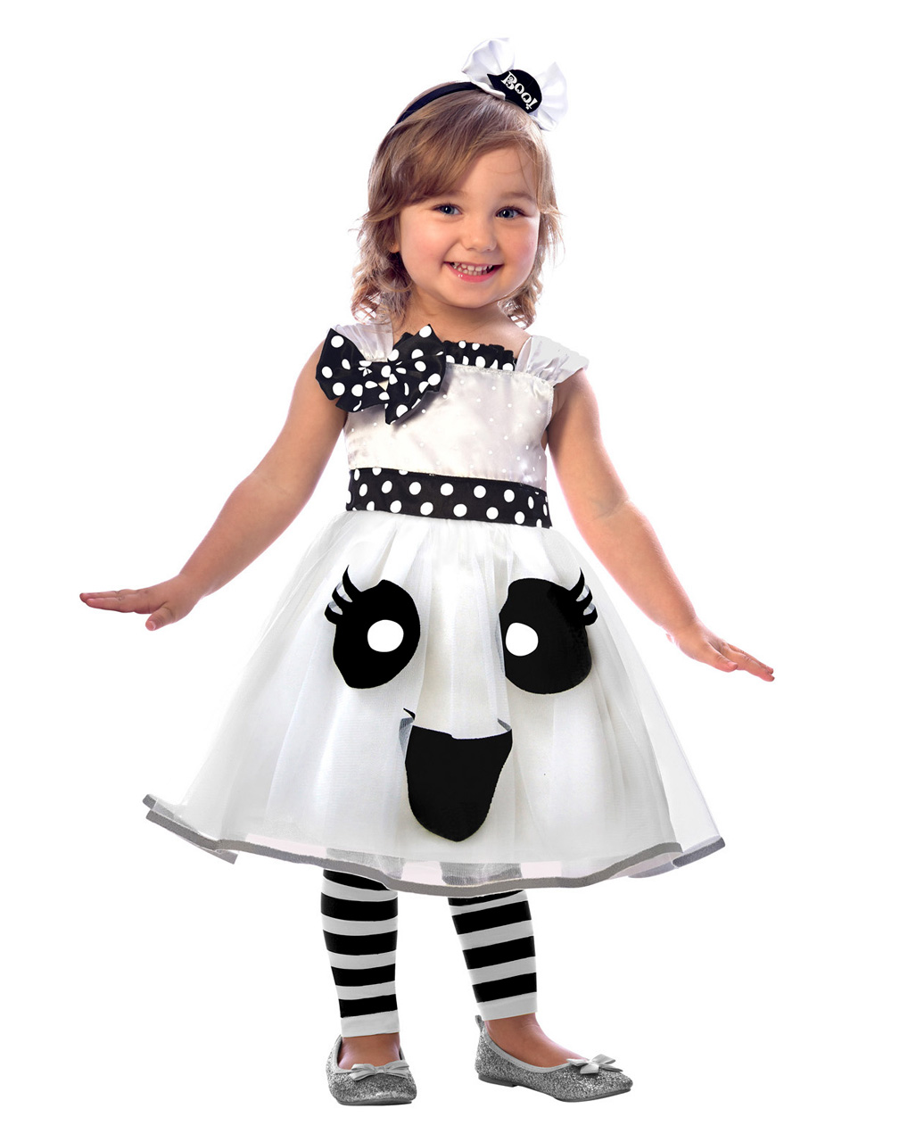 BOO Süßes Halloween Geist Kostüm für Kinder und Erwachsene Langarmshirt