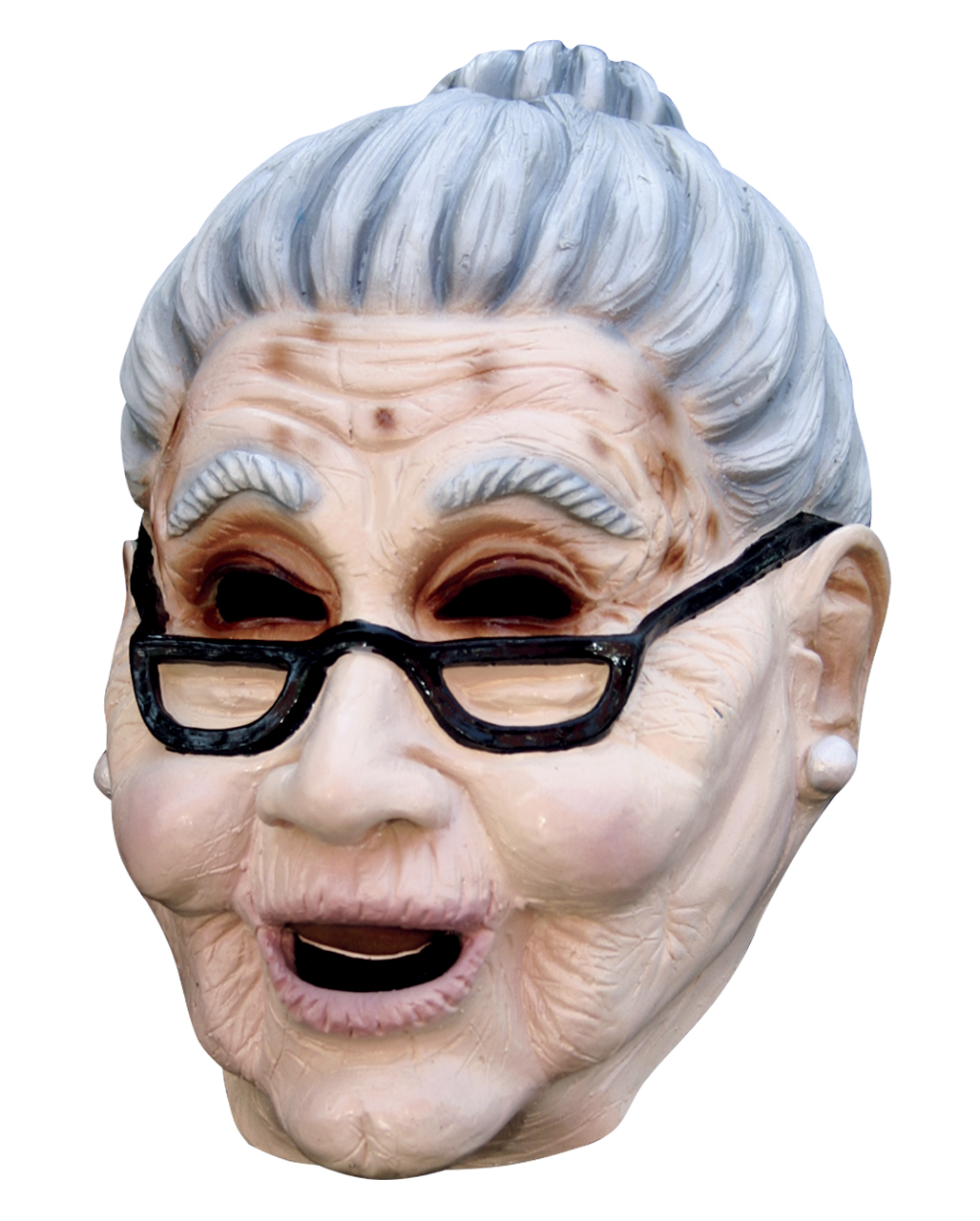 FM Gesichtsmaske alte Frau Maske Oma Karneval Fasching Halloween