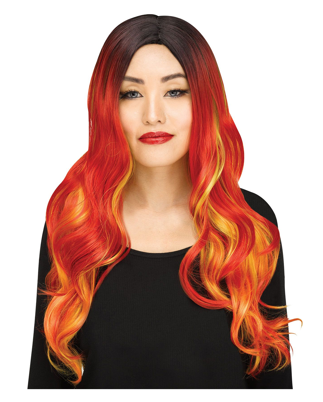 Ombré Teufels Perücke für Halloween &amp; Fasching | Horror-Shop.com