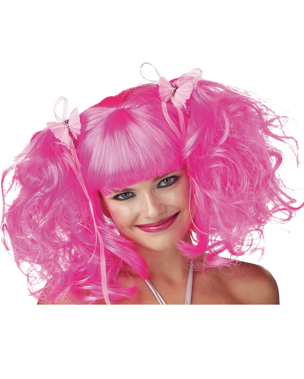 Perücke Faschingsperücke ROSA Pink Lang Cosplay Wig Manga Girlie süß LM-493 NEU 