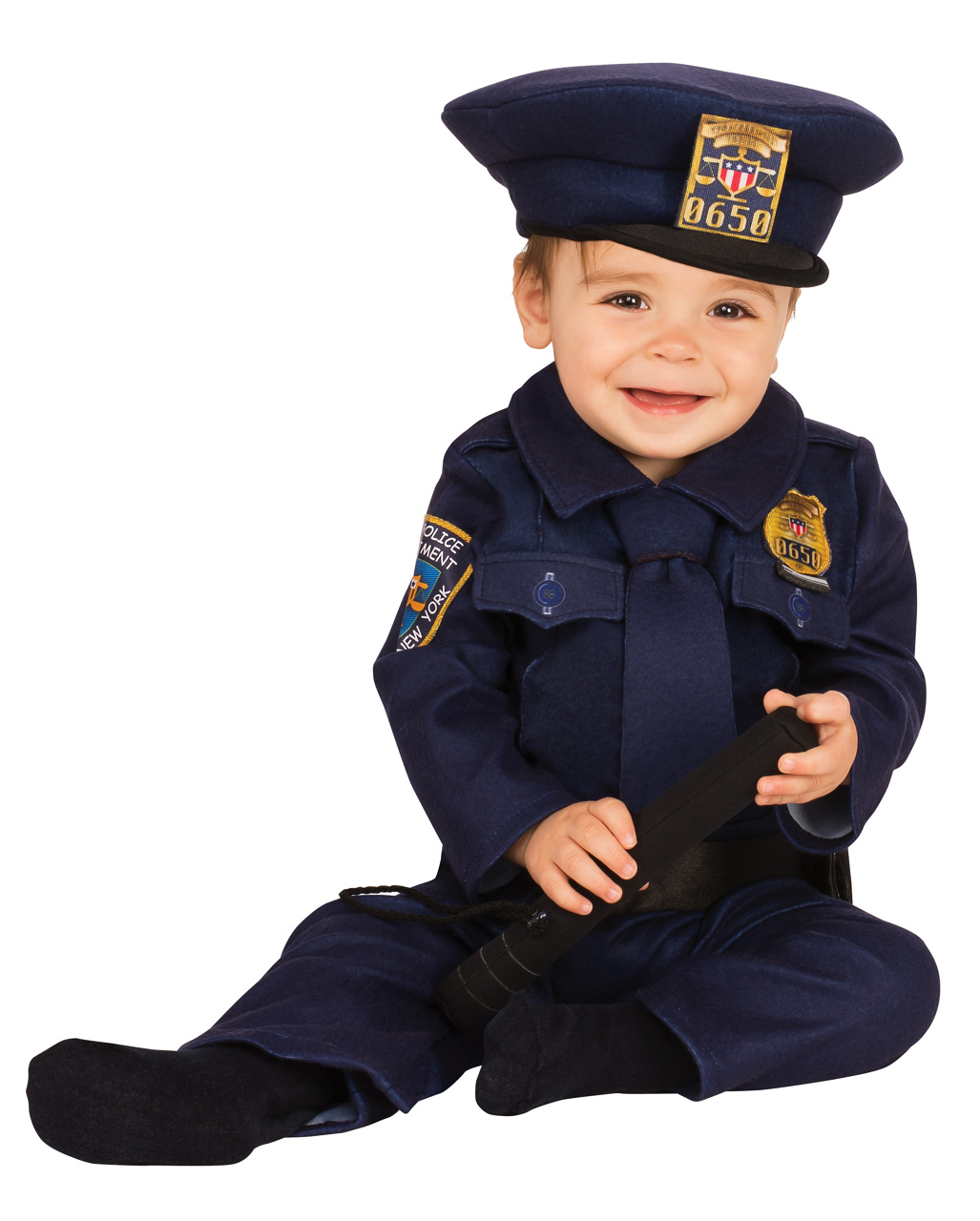 Schirmmütze mit Abzeichen Polizei Kostüm Accessoires 