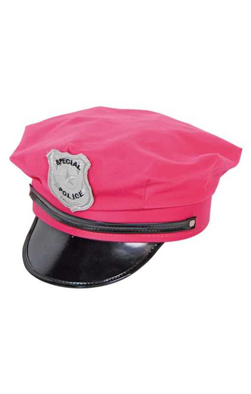 Police Cap Pink For carnival | horror-shop.com