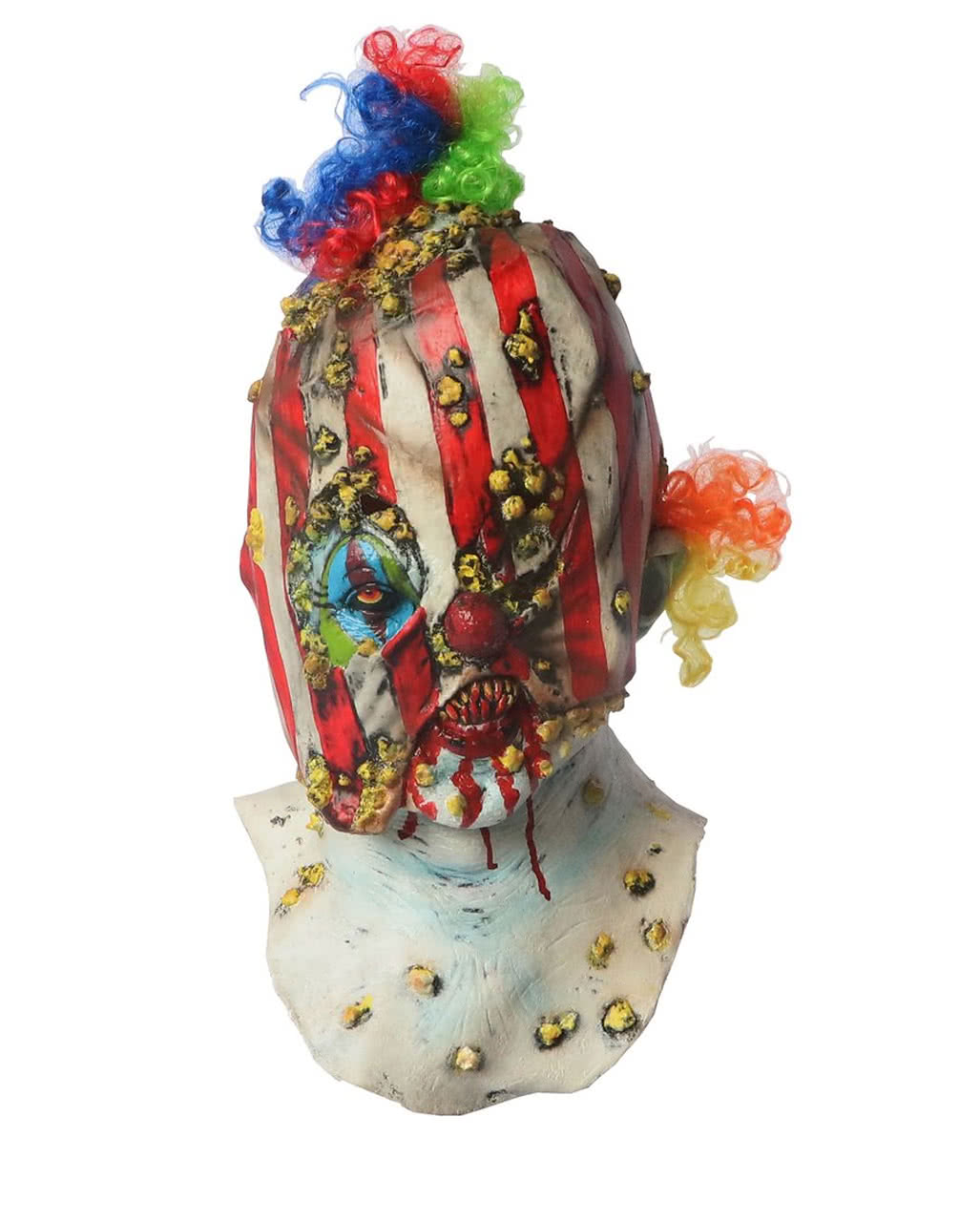 Popcorn Clown Mask as a Halloween mask