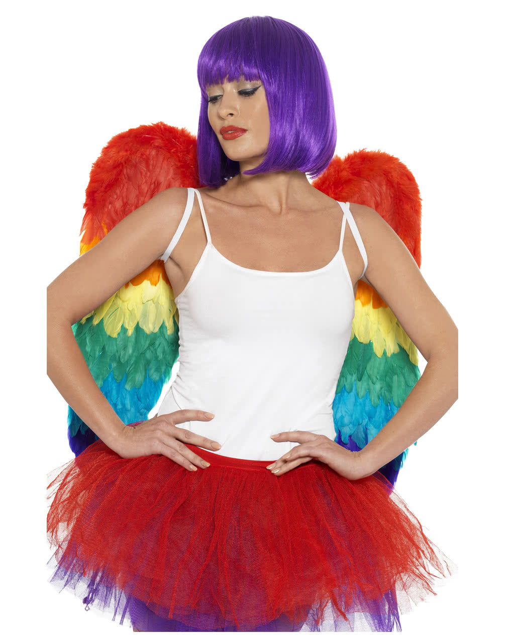 thumbnail image 2 of Rainbow Feather Boa - Fancy Dress Costume Accessory For Pride, Easter, Clown, Burlesque & Dancing 2 of 14