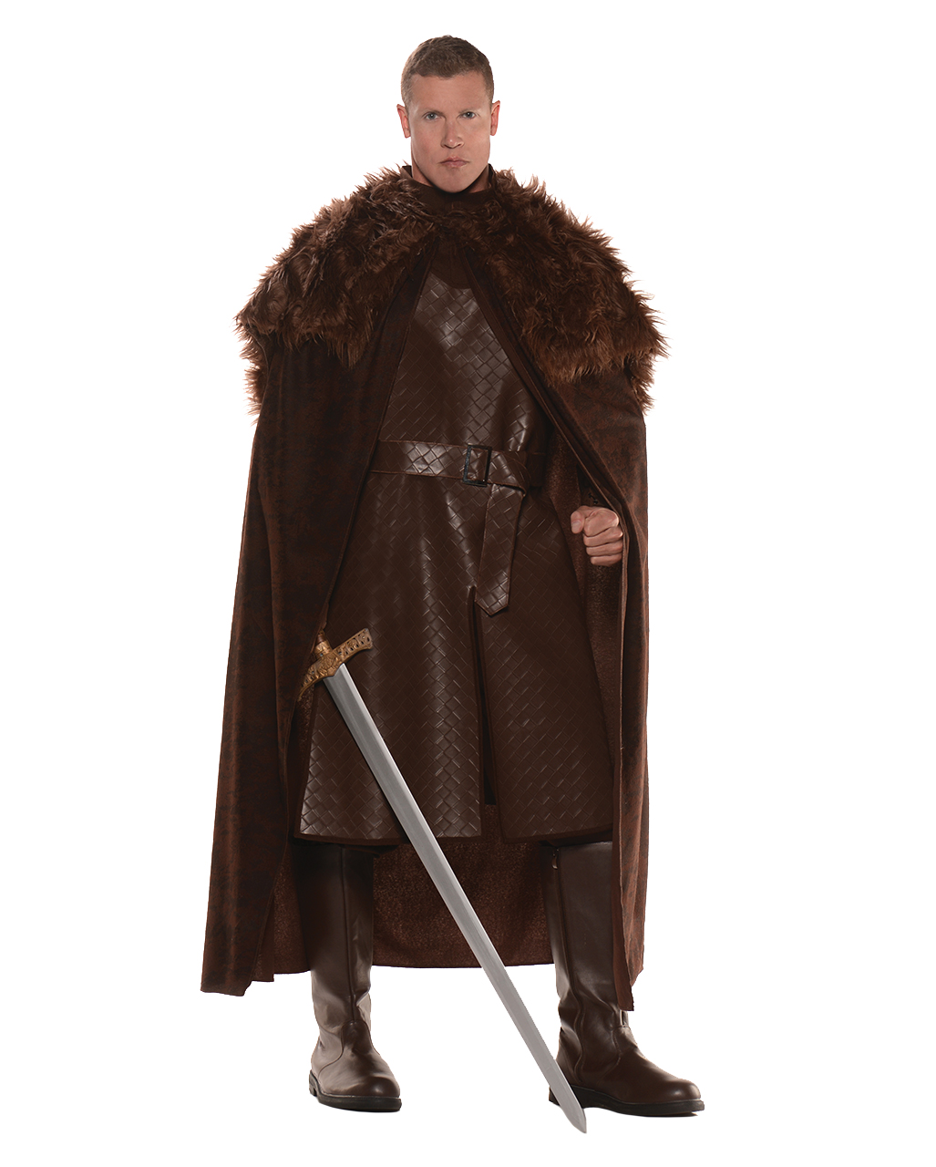 Viking Warlord Fur Cloak Medieval Cosplay Faux Fur Custom Length ...