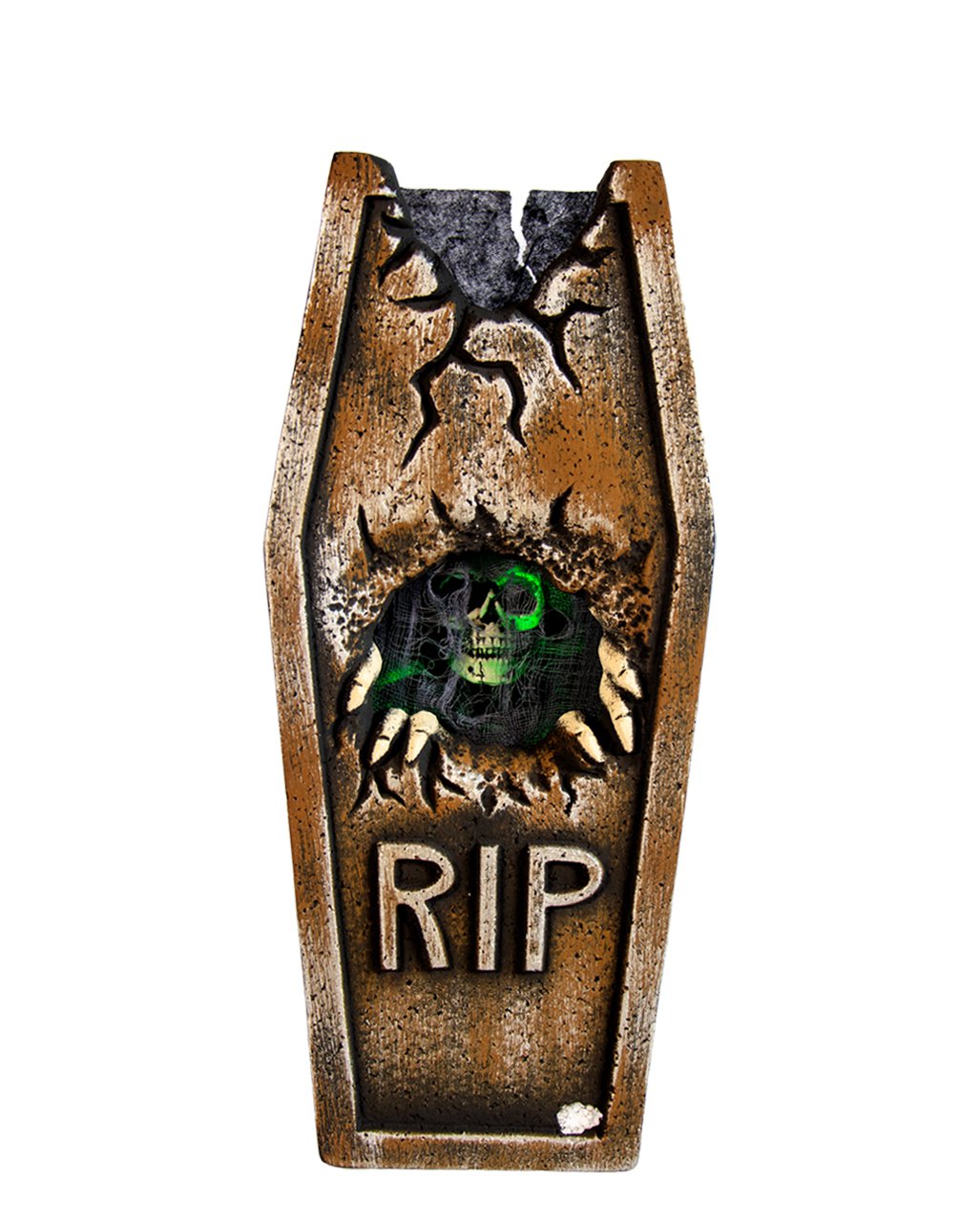 R.I.P. Gravestone With Creepy Effect | Light, Sound & Movement 42cm ...