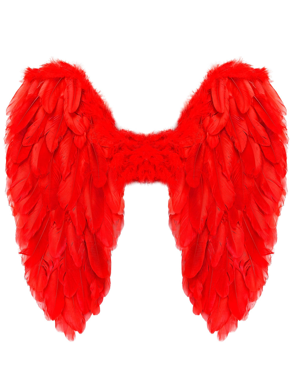 Rote Faltbare Federflügel 50x50cm Kostümzubehör | Horror-Shop.com