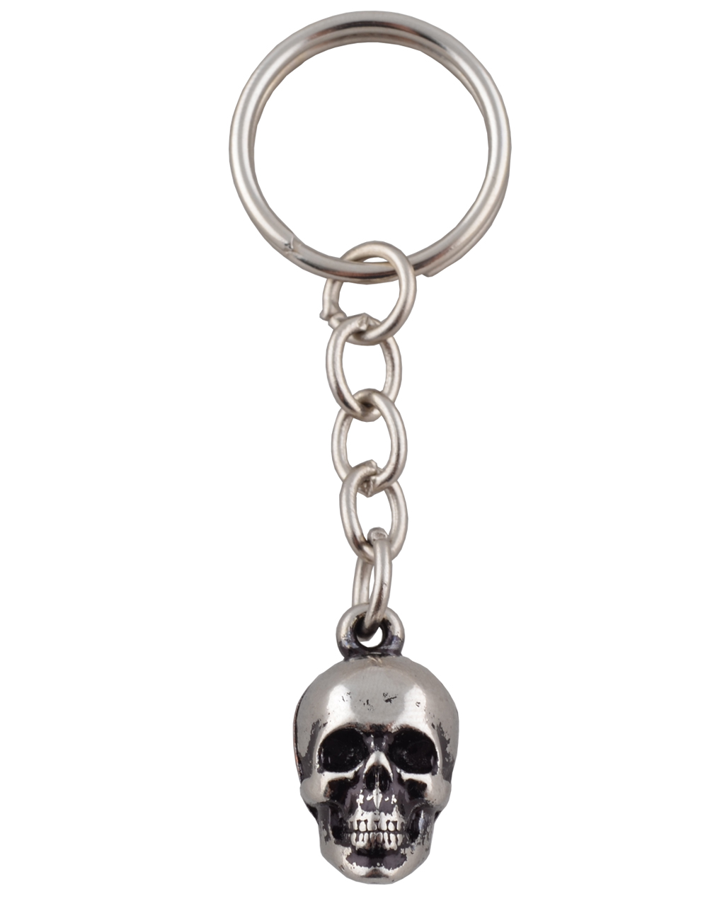 SCREAMING SKULL & Other Dead Things Retro Keychain; 1" domed charm fob; Key Ring 