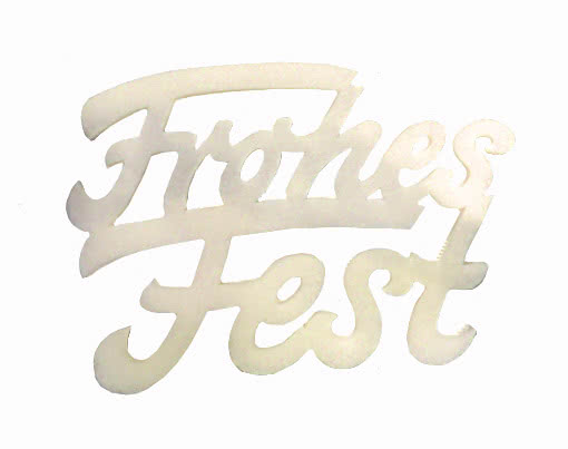 Frohes Fest Polyester Wadding Christmas Decor Polyester Wadding