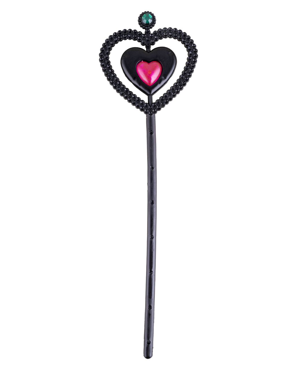 Zombie Wand With Black Heart Stone Zombie Wand With Black Heart Stone