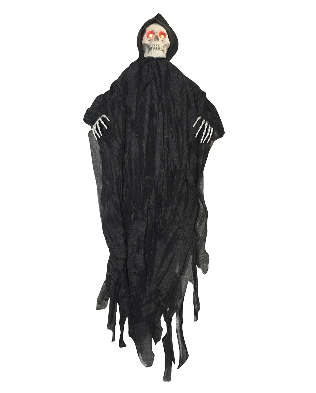 Black Grim Reaper Hanging Figure With LED Eyes | horror-shop.com