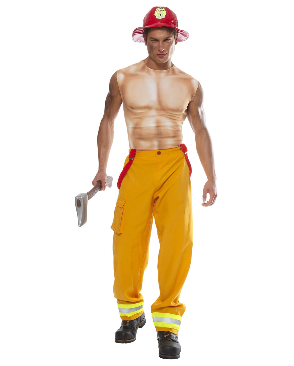 Sexy Firefighter Costume Fireman Firebug Fire Brigade Horror