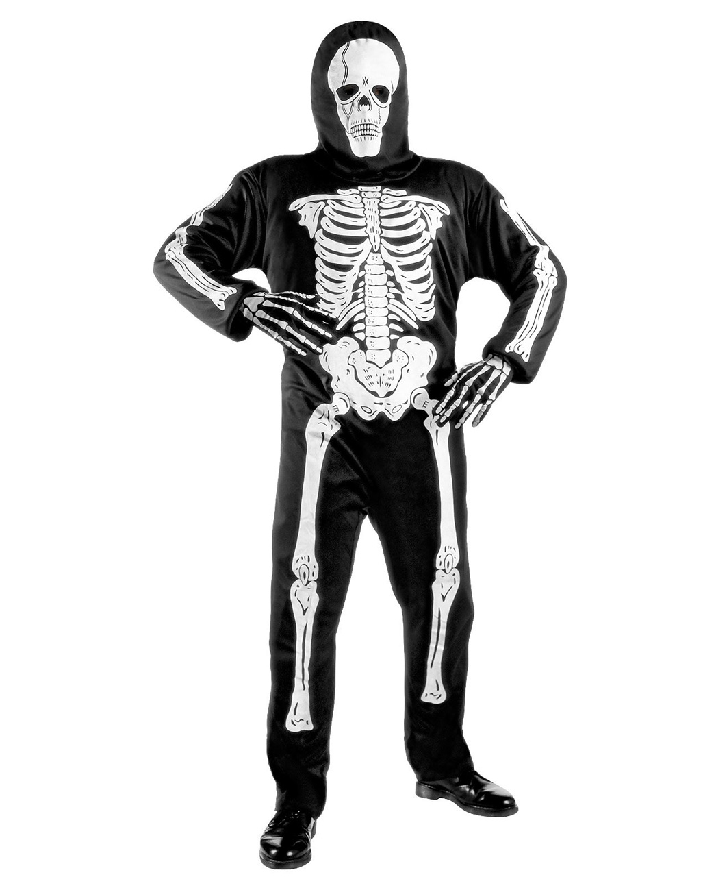 Totenkopf Fingernägel Weiß-Schwarz Totenschädel Accessoire zum Skelett-Kostüm 