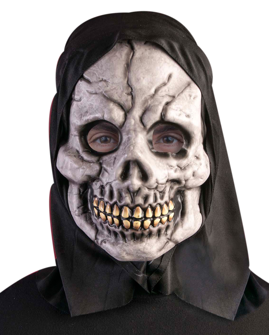 Mask With Black Hood for Halloween | Horror-Shop.com