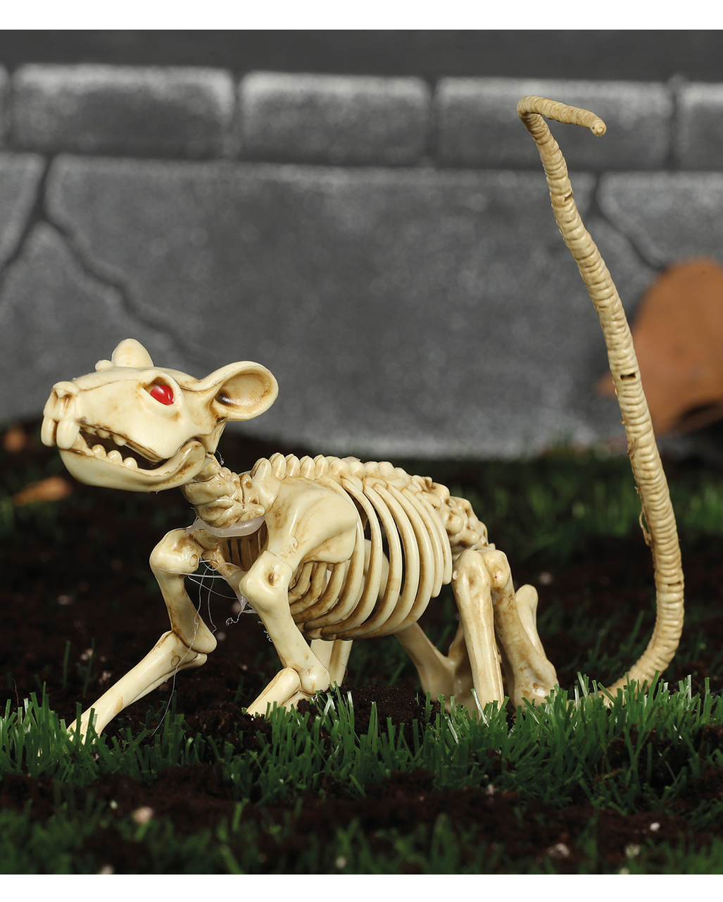 Skelett Ratte 20cm, Halloween Dekoration