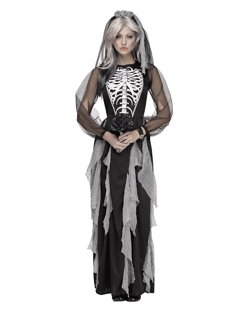 Skeleton Bride women's costume Gothic Wedding coverings