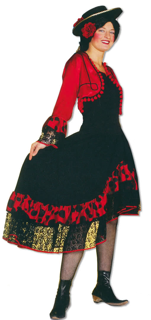 Spanish Lady Costume Flamenco Costume Spanish Dress Spaniard Costume