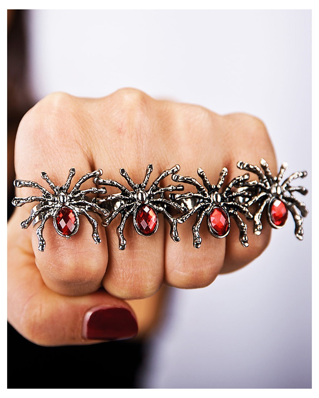 red stone costume jewellery