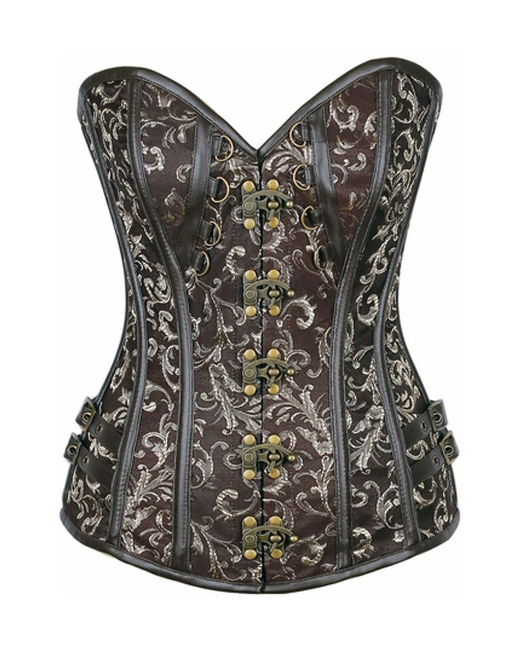 Steampunk Brocade Corset Brown for end time outfits