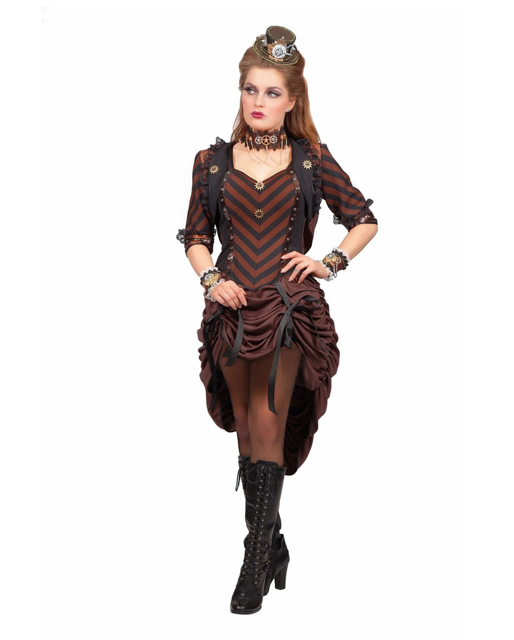 Steampunk Dress With Bolero for carnival & fancy dress party