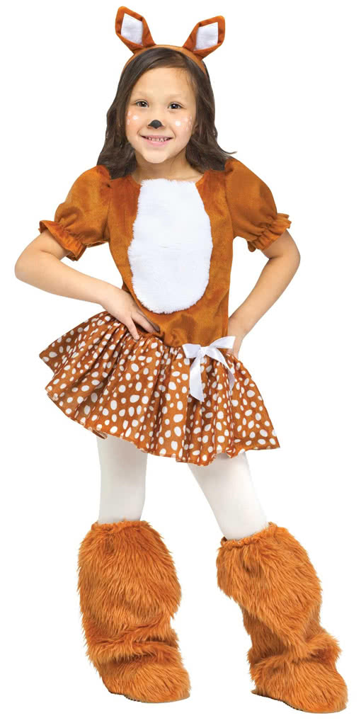 Sweet Fawn Toddlers Costume as an animal costume for Carnival horror