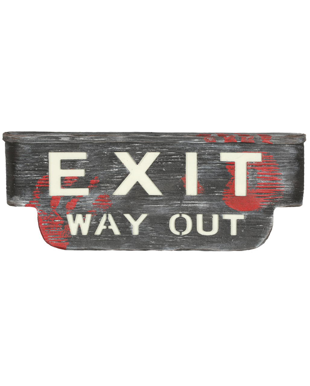 Exit Way Out Sign With Light Sound Event Decoration Horror Shop Com