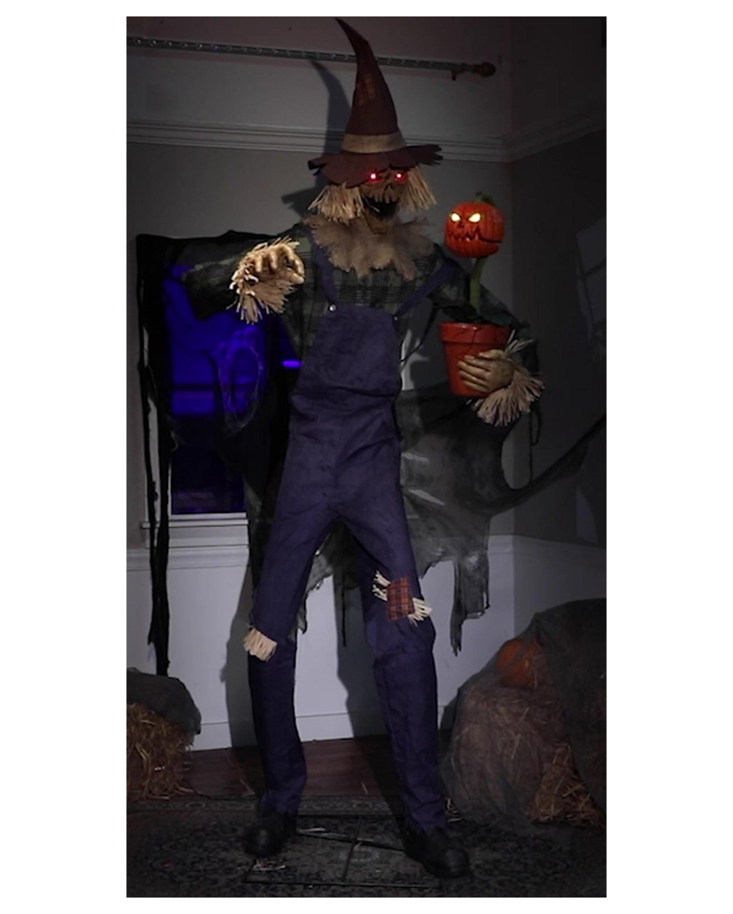 Rotten Scarecrow Halloween Animatronic 210cm | Horror-Shop.com