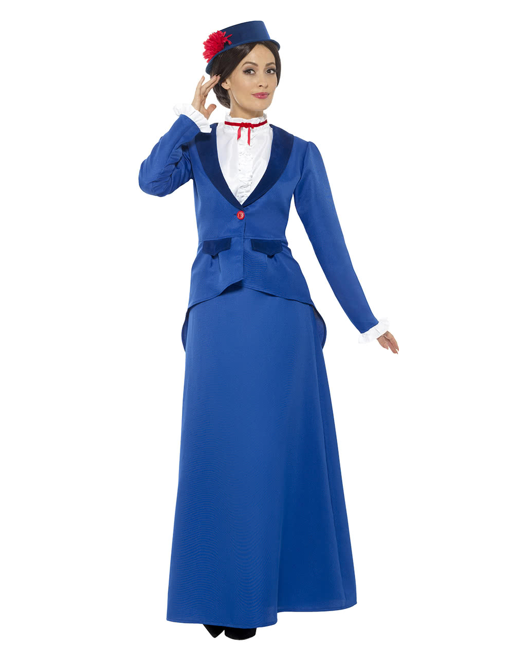 Kinder-Mädchen Viktorianisch Nanny Maskenkostüm Kinder Poppins Outfit Neu 