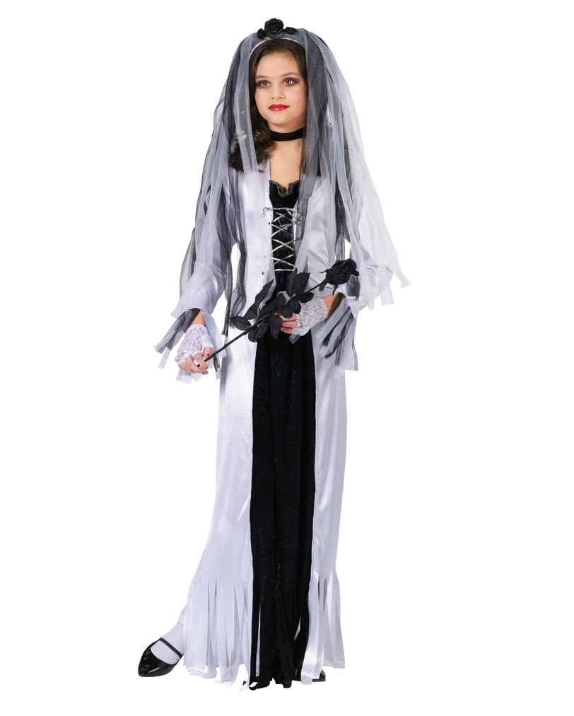 Kinder Kostüm Momkonzz Mädchen Zombie Braut Kostüm - Grusel Halloween Kostüm  5-14 Jahre Gruselige Braut Verkleidung, image size:812x1012